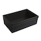 Whitehaus 30" Rvrsbl Matte Kitchen Sink W/ Elegant Beveled Front Apron On One Si WHQ5530-M-BLACK - alternate 3